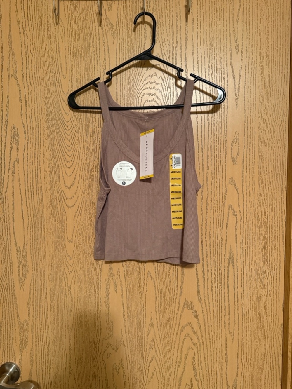 Aeropostale Mauve Tank Top - Scoop Neck Ribbed